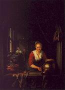 Gerrit Dou, Maidservant at the Window